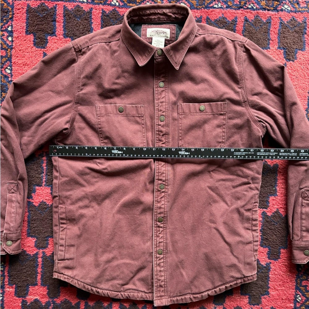 LL Bean Katahdin Iron Work Fleece Lines Work shirt jacket
